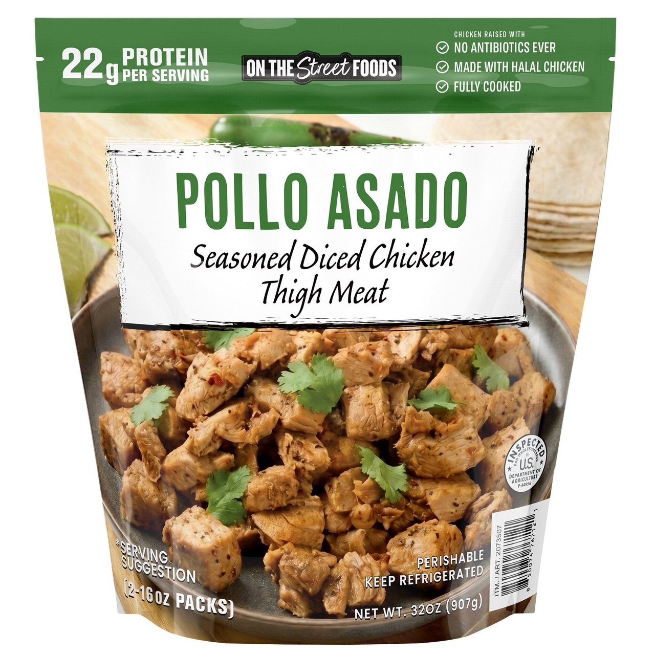 ON THE STREET FOODS POLLO ASADA 2/16OZ - Image 1
