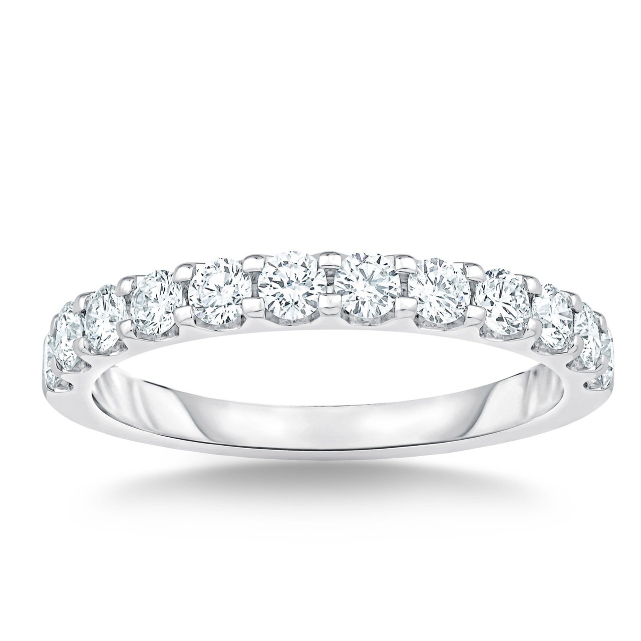 Platinum VS2 I 0.63 ctw Round Diamond Band - Image 1