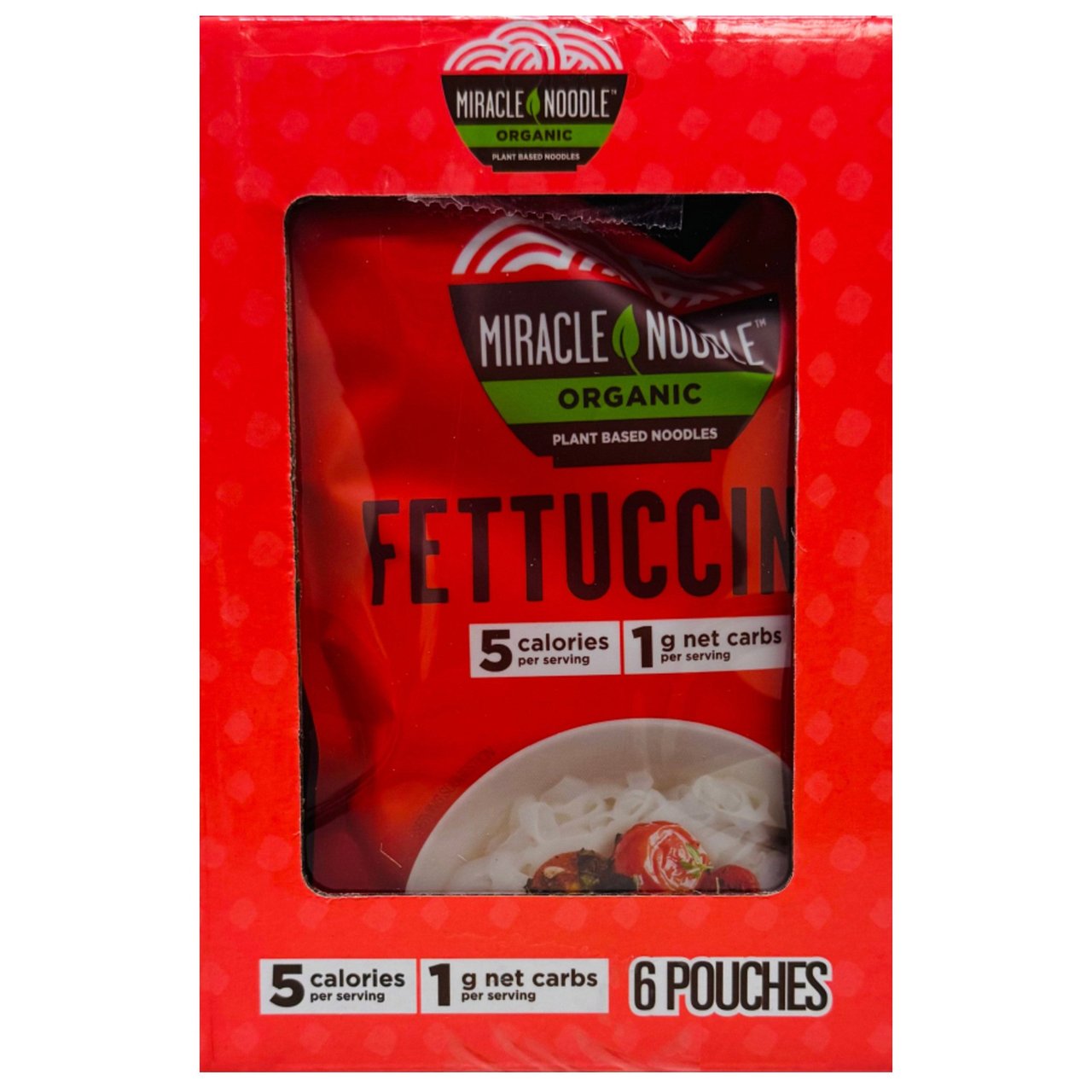 Organic Miracle Noodle Fettuccine Style, 6 Pouches, 7 oz Each - Image 1