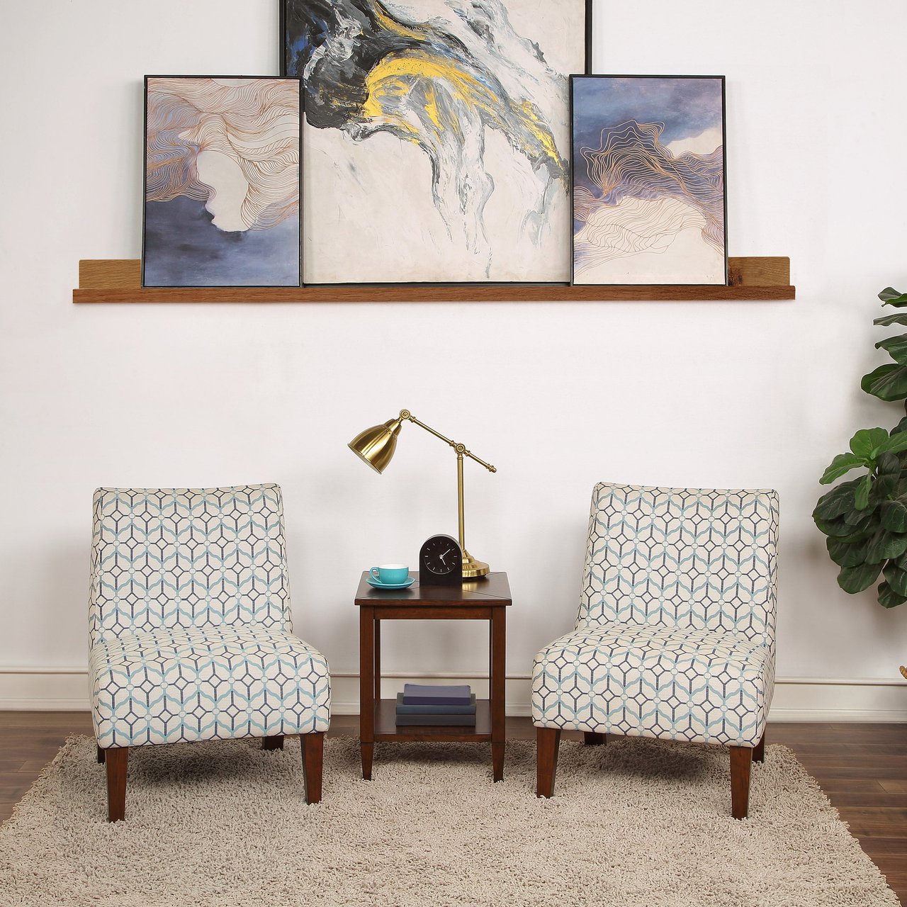 Northridge Home Gio Accent Chairs and Table Set - Image 1