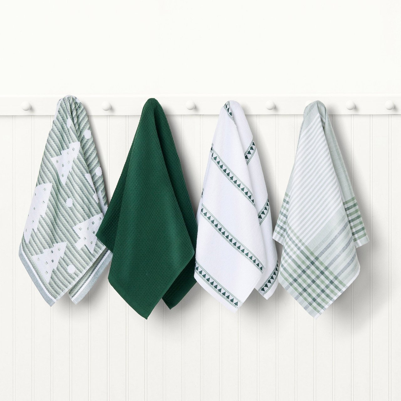 Caro Home Holiday Kitchen Towel Set, 8-Pack - Image 1