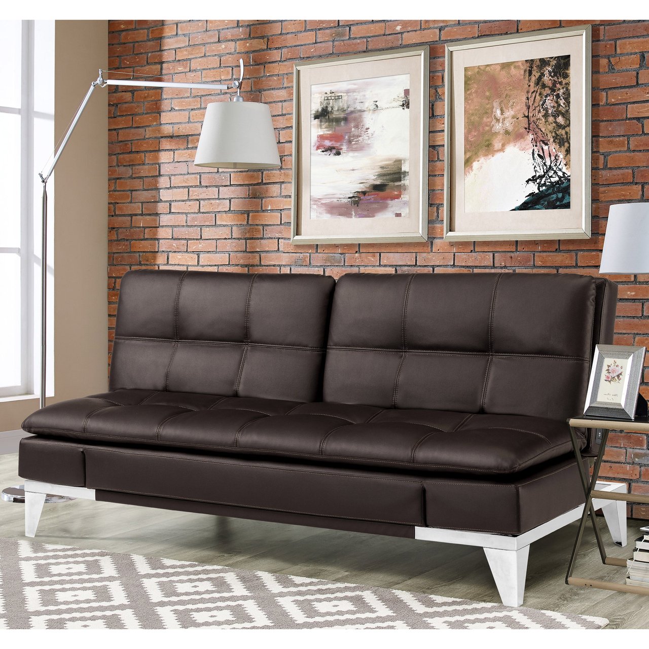 Relax A Lounger Jeneva Bonded Leather Euro Lounger - Image 1