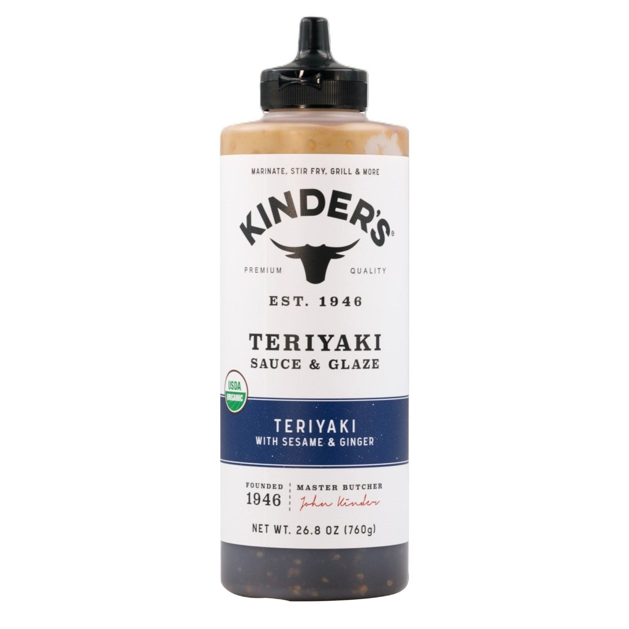 Kinder's Organic Teriyaki Sauce & Glaze 26.8 Ounces - Image 1