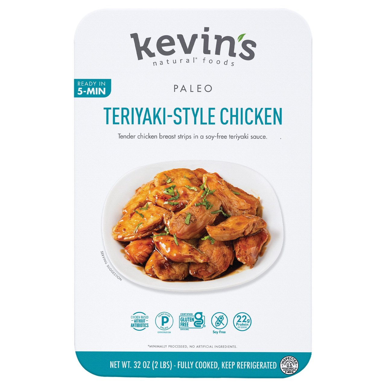 Kevin's Natural Foods Teriyaki Chicken 32 oz - Image 1