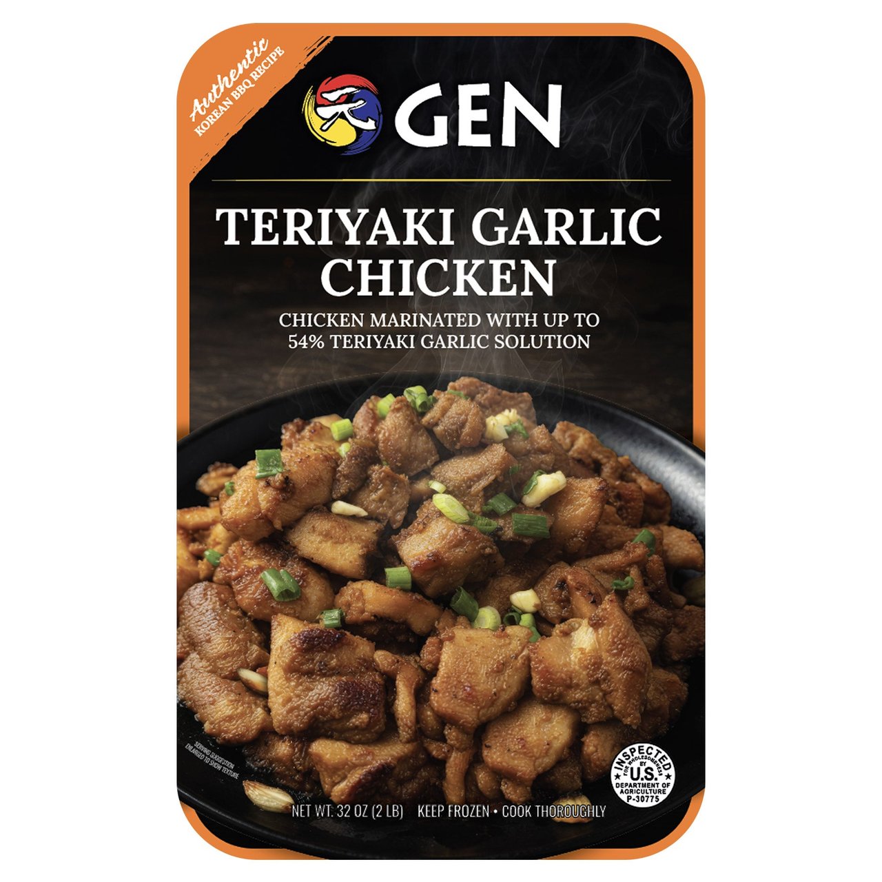Gen Korean BBQ Teriyaki Garlic Chicken, 2 x 16 oz - Image 1