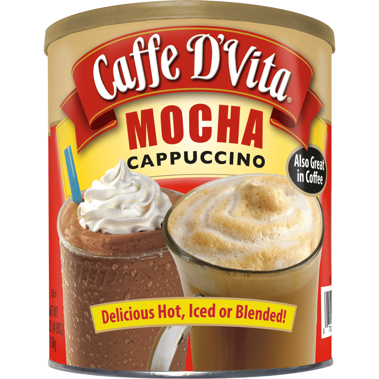 Caffe D'Vita Mocha Cappuccino 64 oz - Image 1