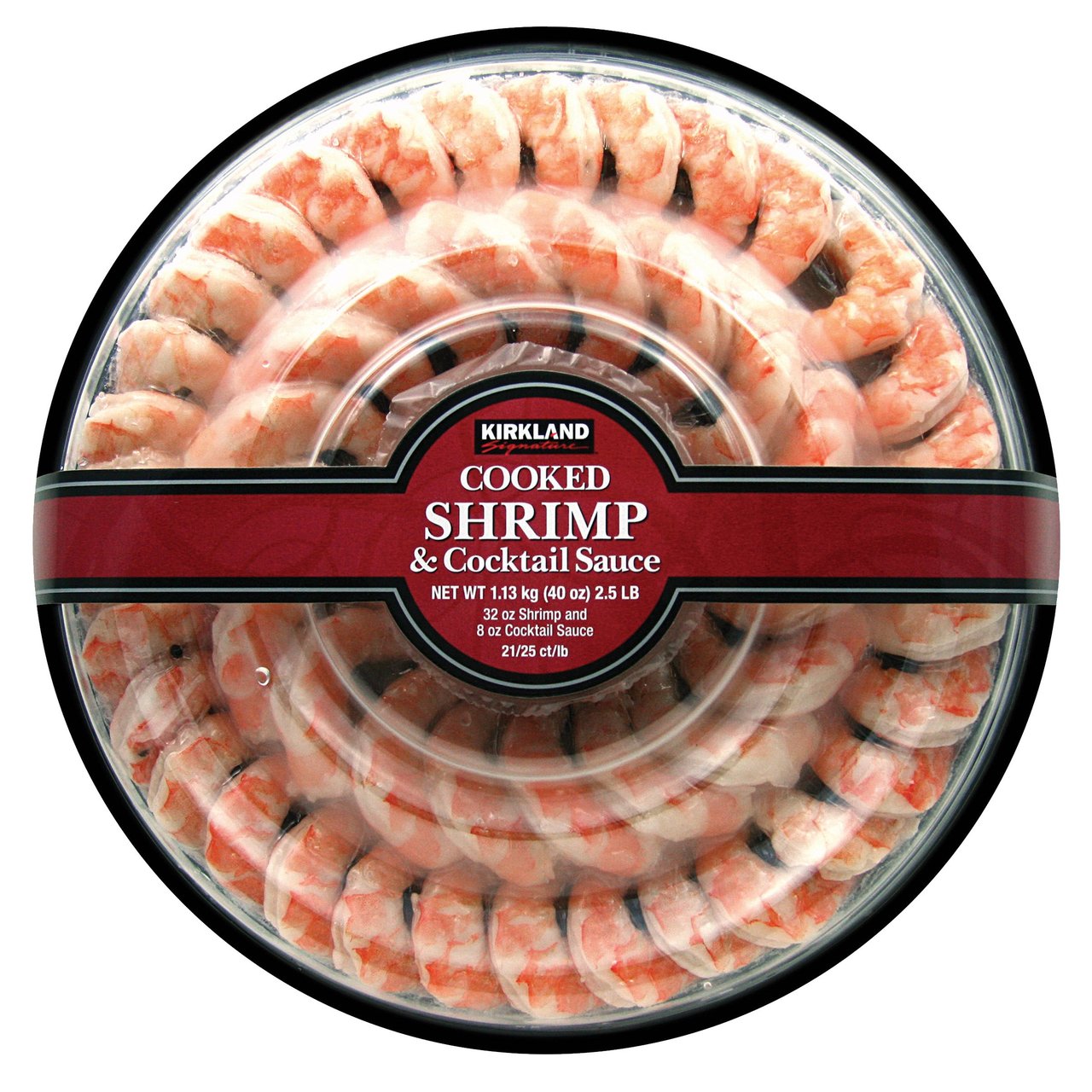 Kirkland Signature Shrimp Ring with Sauce, 21/25 CT, 2.5 Pounds - Image 1