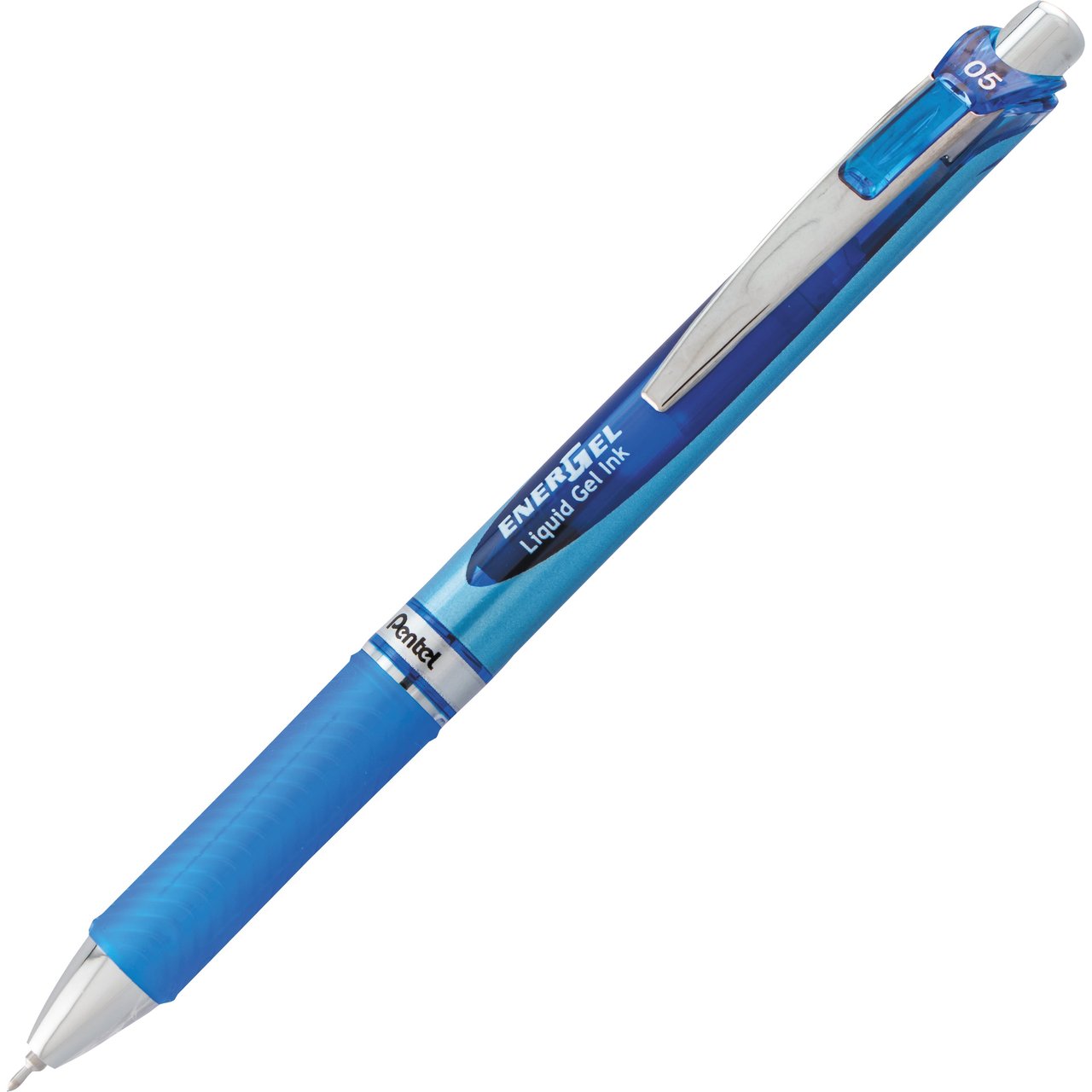 Pentel EnerGel RT Retractable Gel Pen, Fine Point (0.5mm), Blue Ink (BLN75C), Dozen