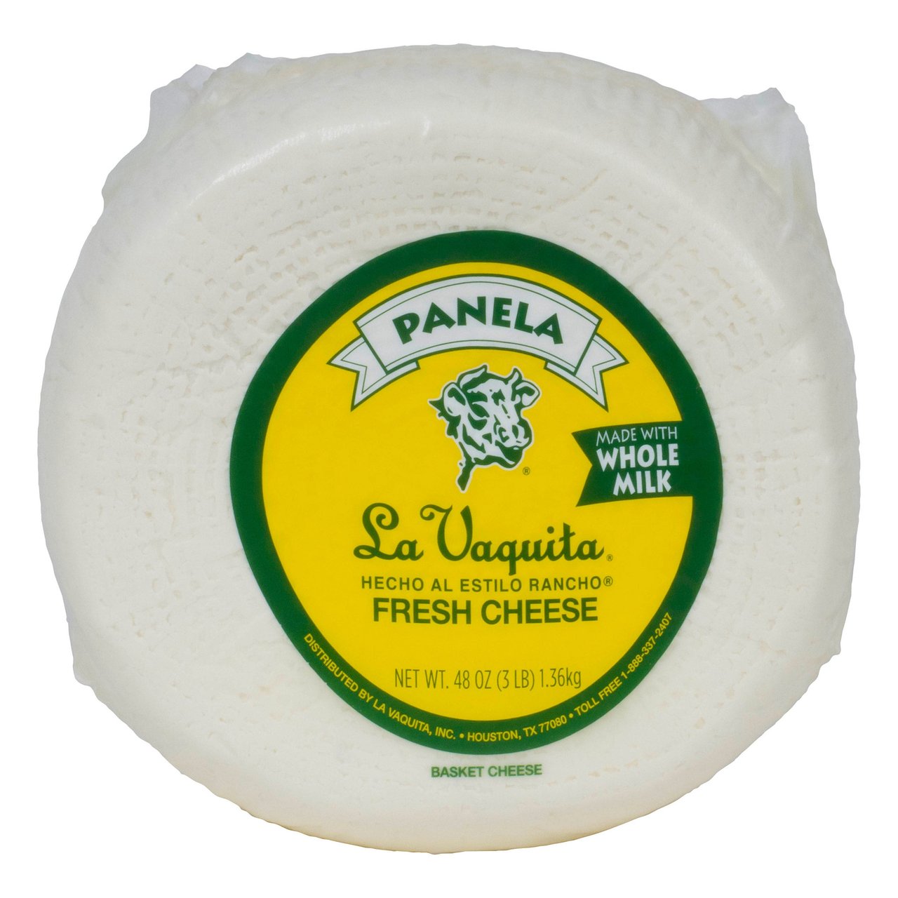 La Vaquita Panela Cheese, 3 lbs - Image 1