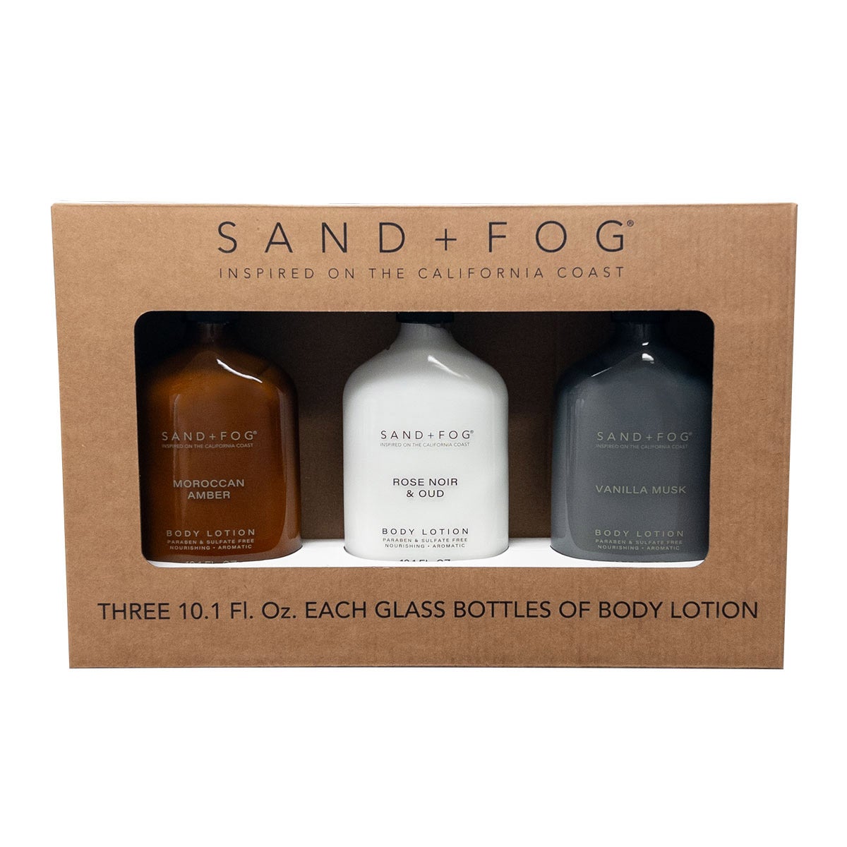 Sand + Fog 3-Piece Body Lotion Set, 3 x 10.01 fl oz - Image 1