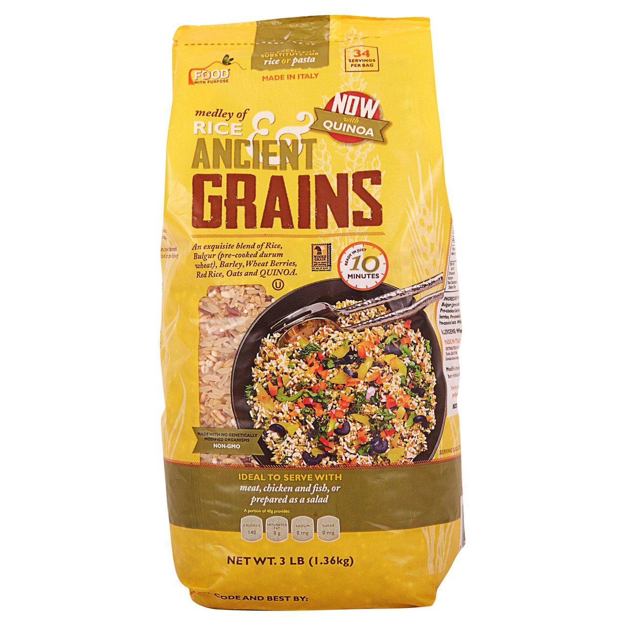 Food with Purpose Medley of Rice and Ancient Grains 3 lb - Image 1