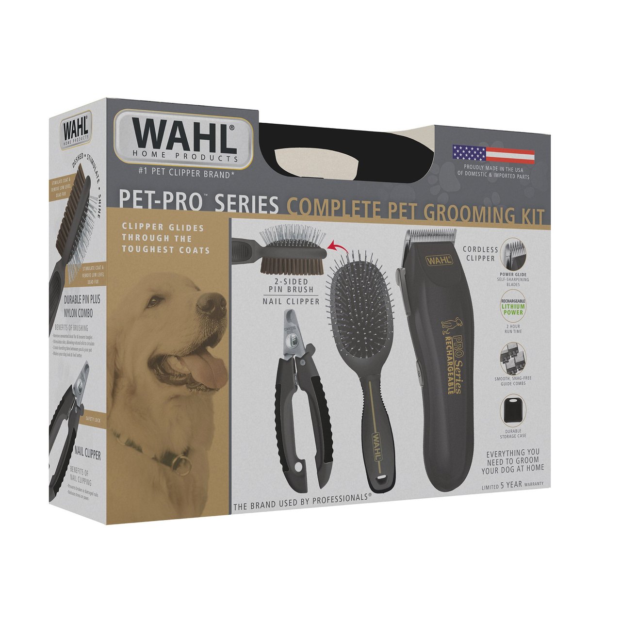WAHL PET-PRO SERIES CORDLESS COMPLETE PET CLIPPER SET - Image 1
