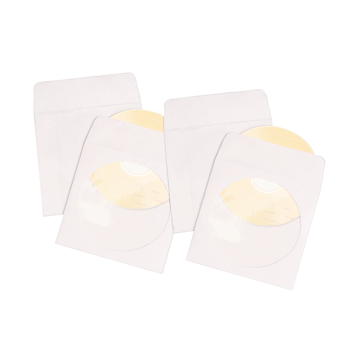 Quality Park CD/DVD Sleeves, 100-Count