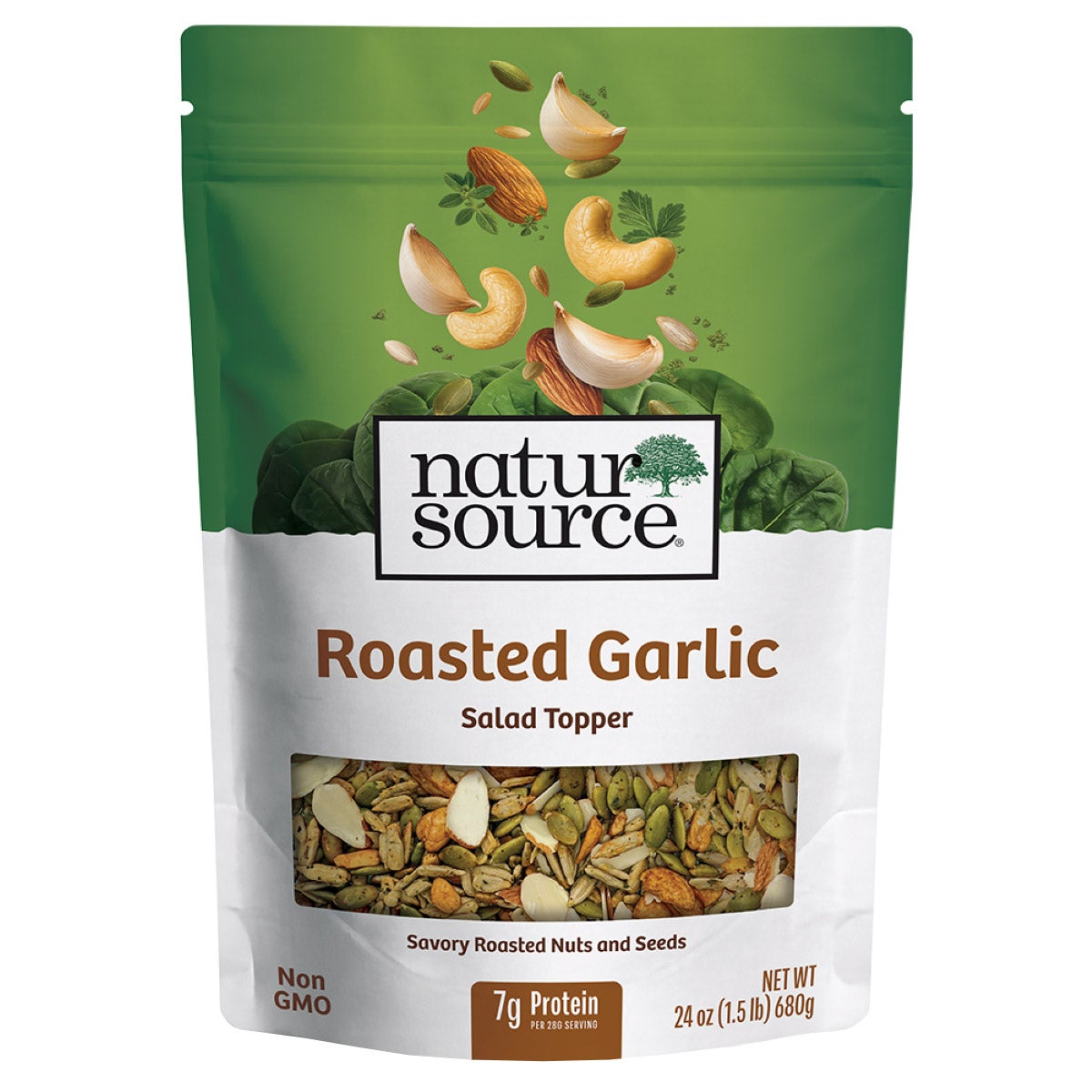naturSource Roasted Garlic Salad Topper 24 oz - Image 1