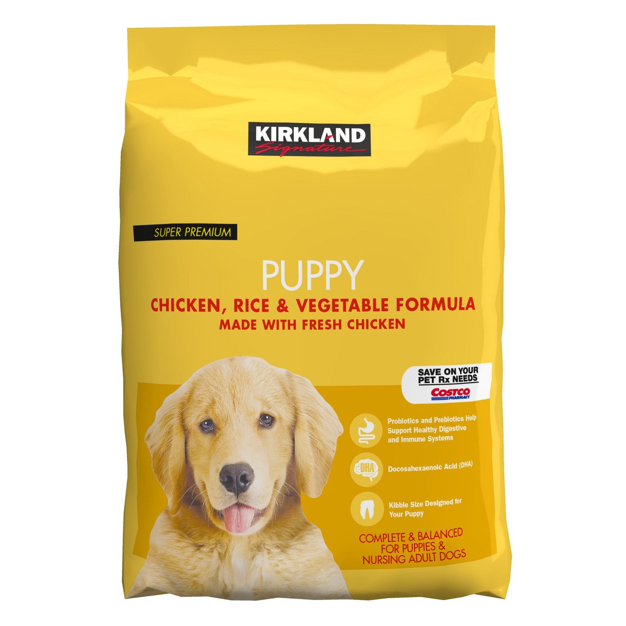 Kirkland Signature Puppy Formula Chicken, Rice and Vegetable Dog Food 20 Pounds