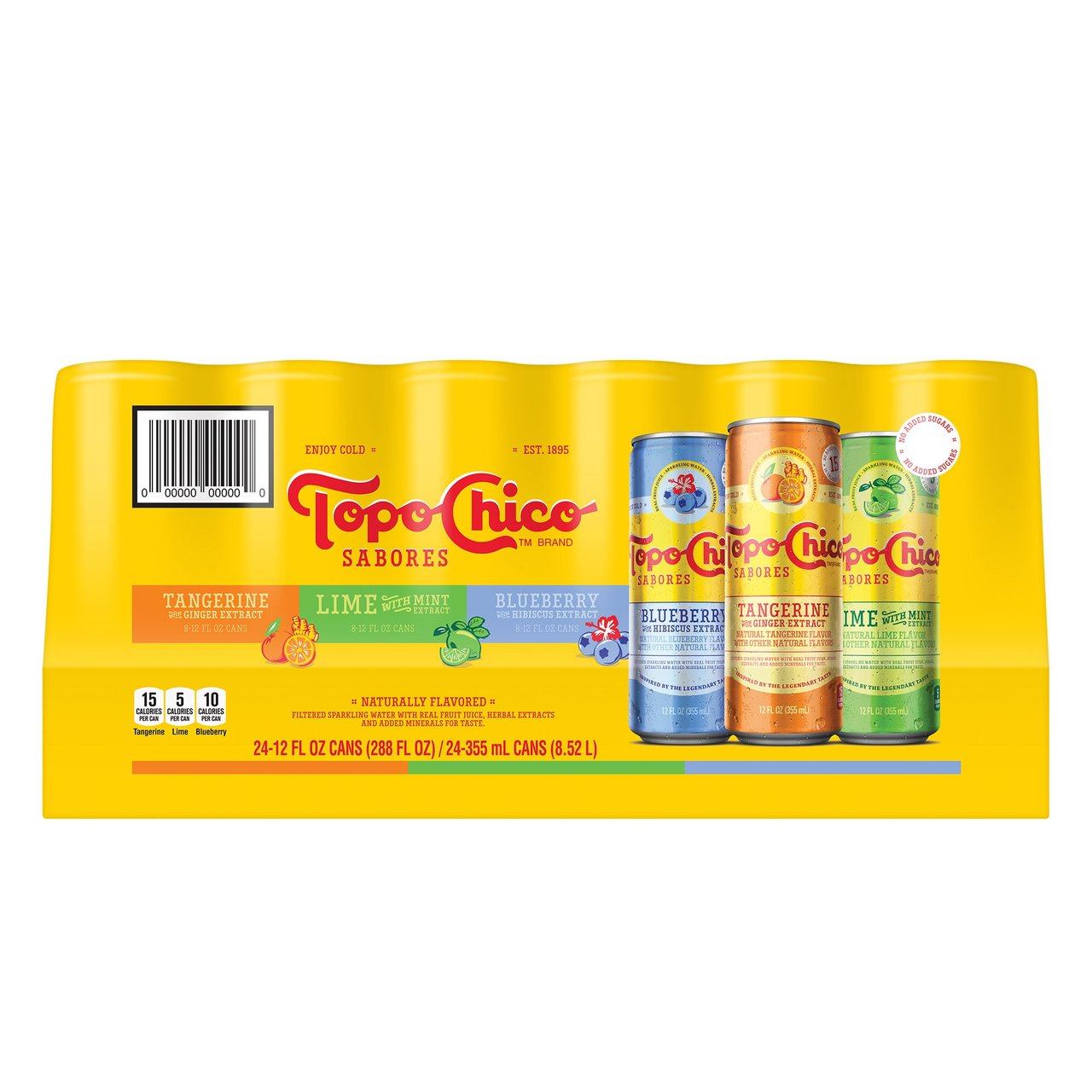 Topo Chico Sabores Variety 24 Pack 12 Ounces Each