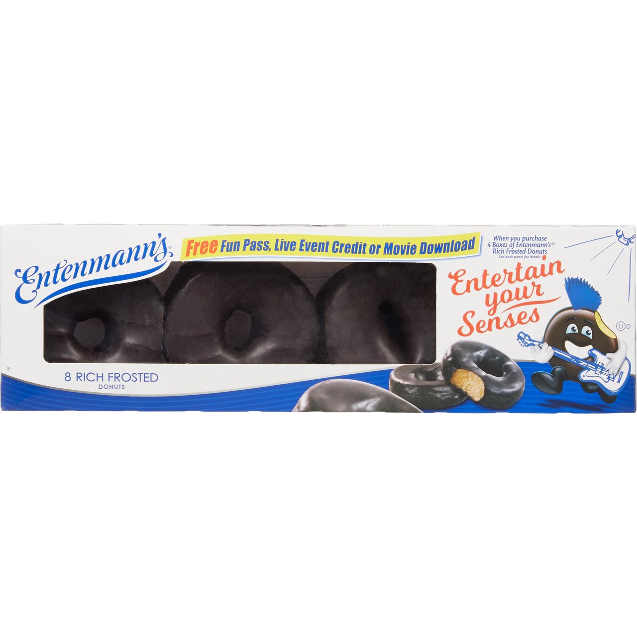 Entenmann's Softee Chocolate Frosted Donuts, 8 Count - Image 1