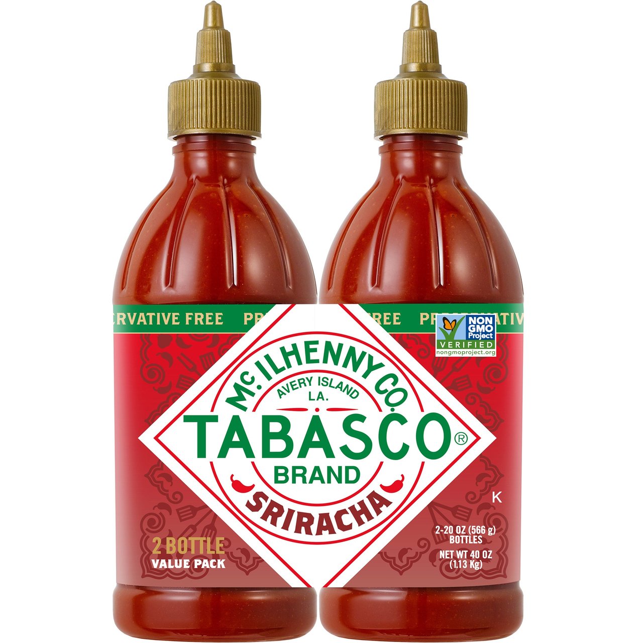Tabasco Brand Sriracha Sauce, 2/20 oz - Image 1