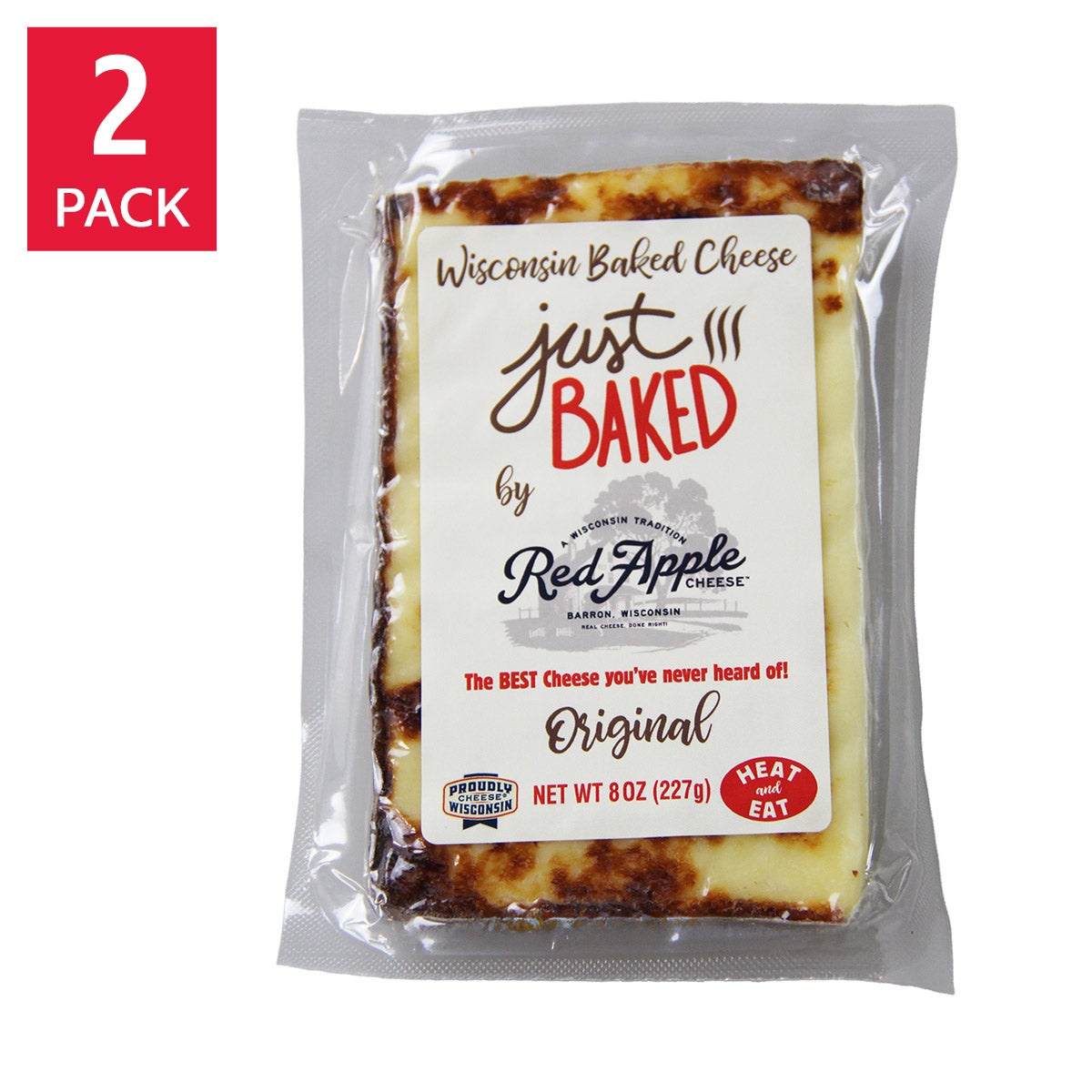 Red Apple Cheese Just Baked Original 2/8 oz - Image 1