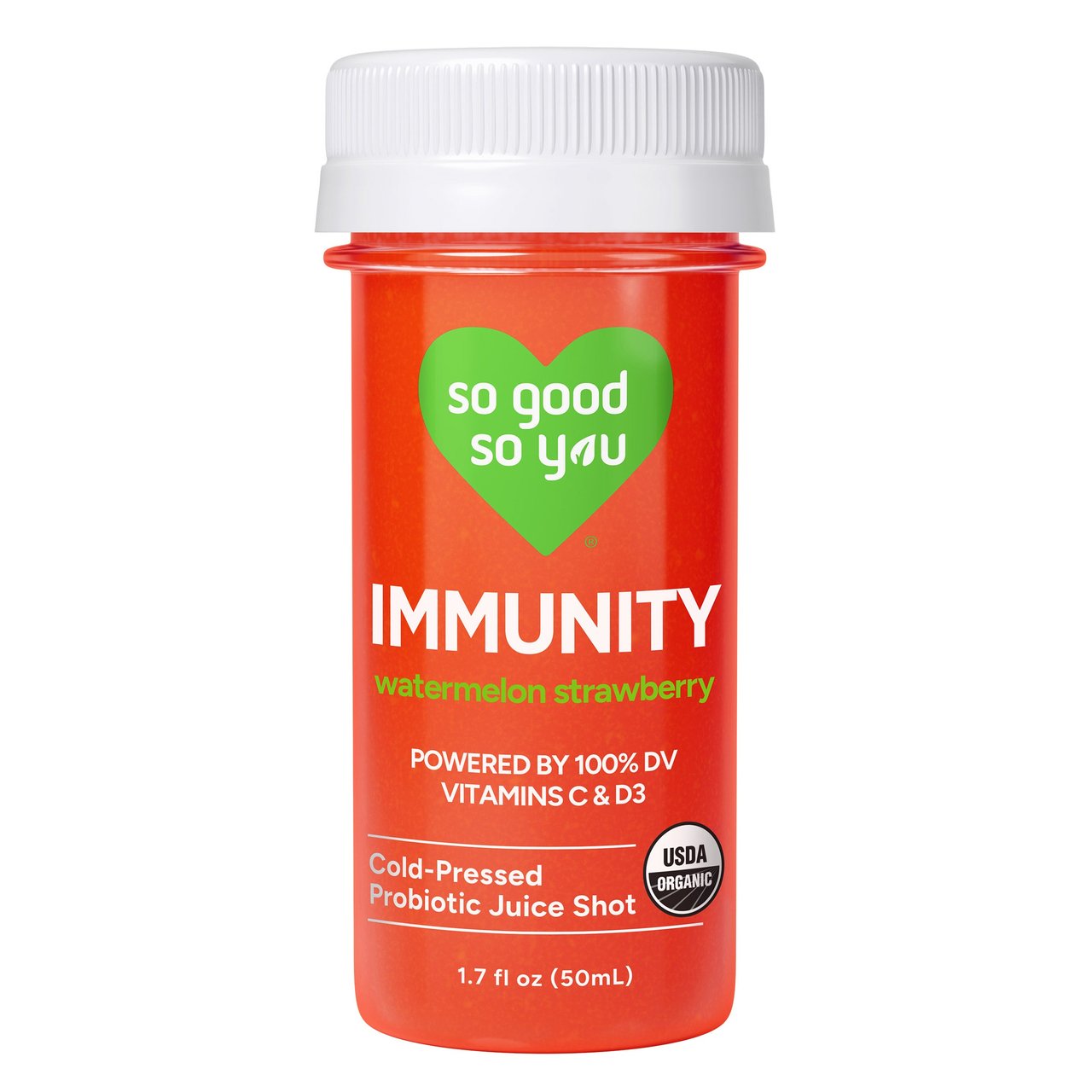 So Good So You Watermelon Strawberry Immunity Shots, 1.7 fl oz, 10 Count - Image 1