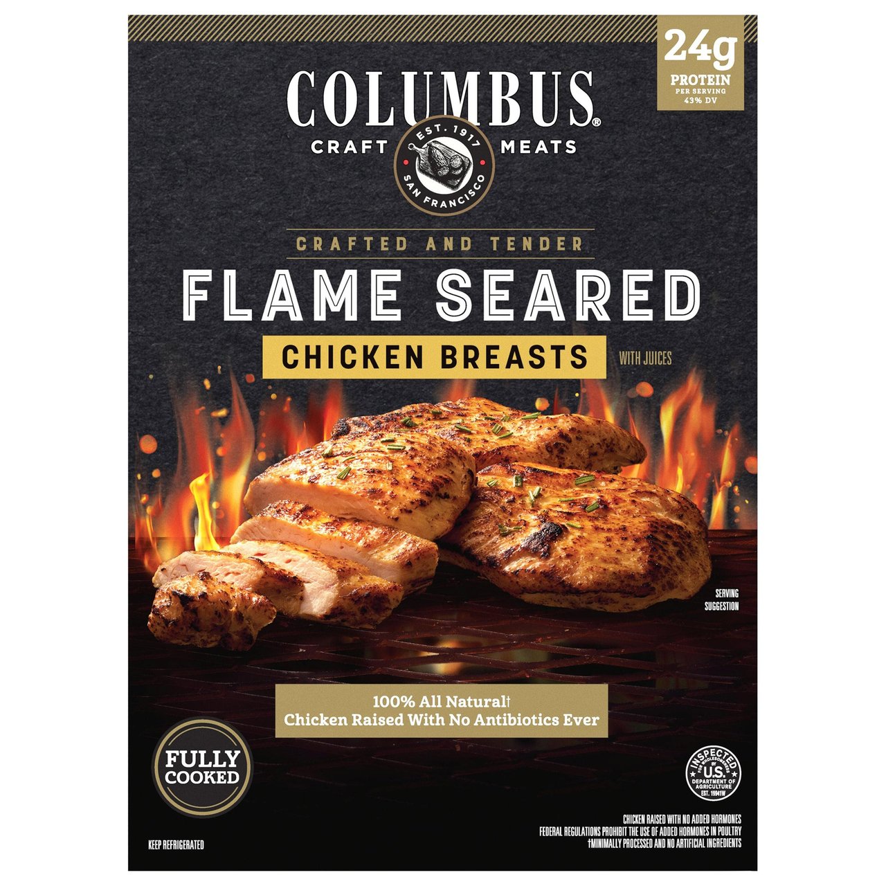 Columbus Flame Seared Chicken Breast (per lb) - Image 1