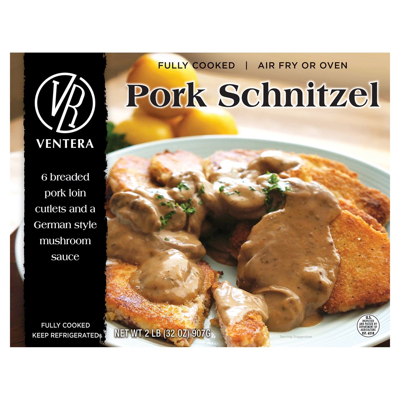 Ventera Breaded Pork Schnitzel 32 Ounce Package - Image 1