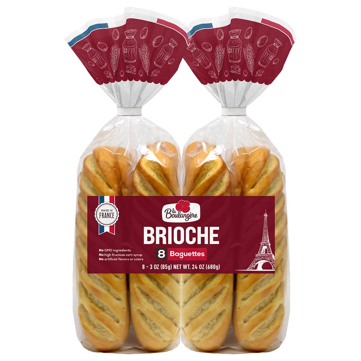 La Boulangere Brioche Baguettes, 2/4 CT - Image 1