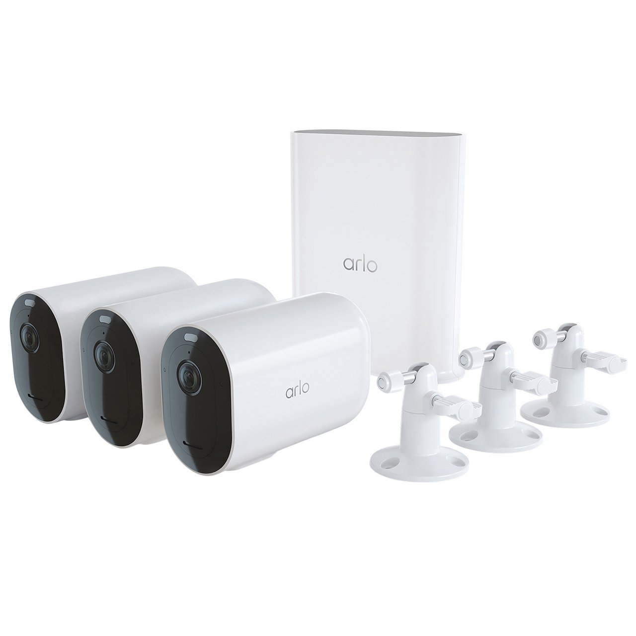 Arlo Pro 4 XL Spotlight 3-Camera Security Bundle with SmartHub - Image 1