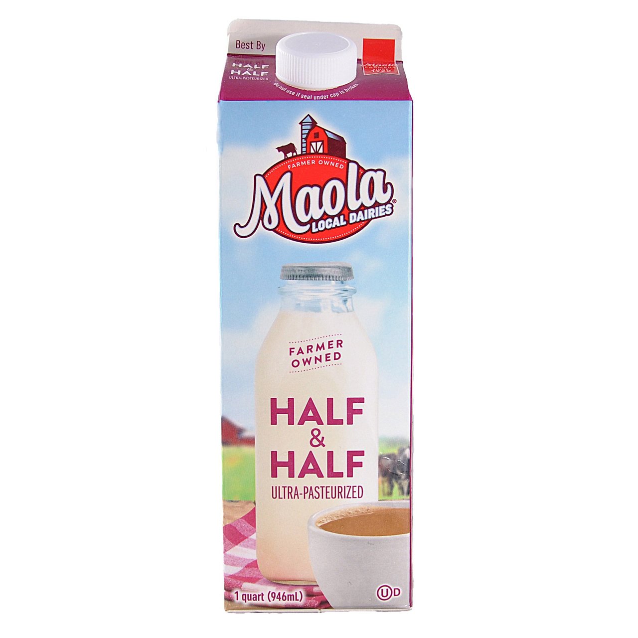 Maola Half & Half 32 oz - Image 1