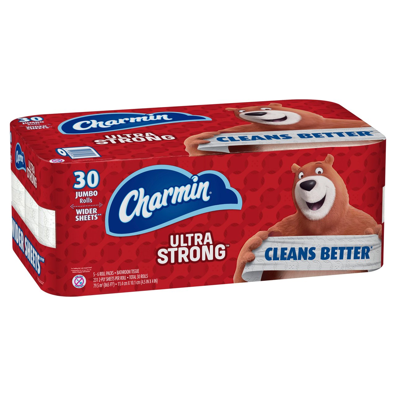 Charmin Ultra Strong 30 Rolls x 231 Sheets - Image 1