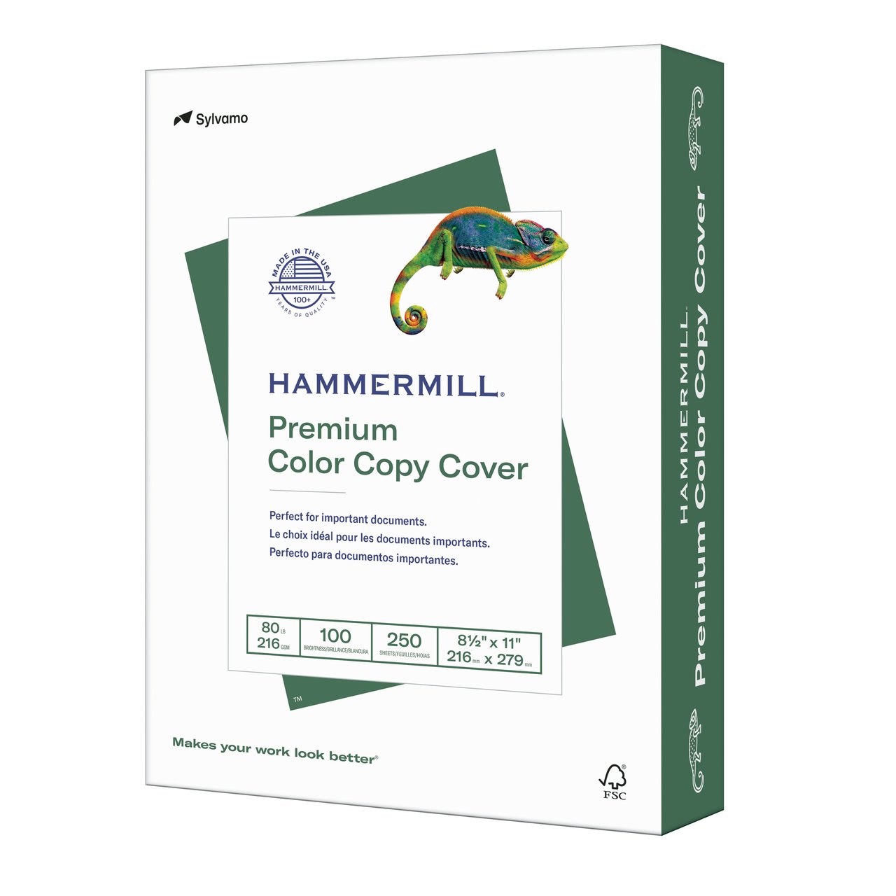 Hammermill Color Copy Cover Stock 8.5x11, 80 lb, 98 Brightness, 250 CT - Image 1