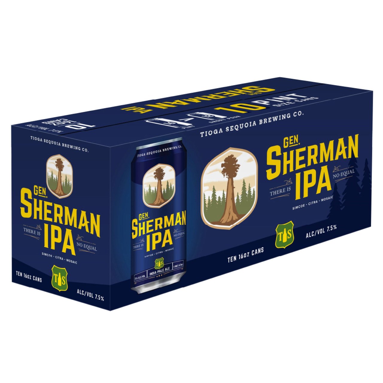 Tioga-Sequoia Brewing General Sherman IPA 10/16 oz Cans