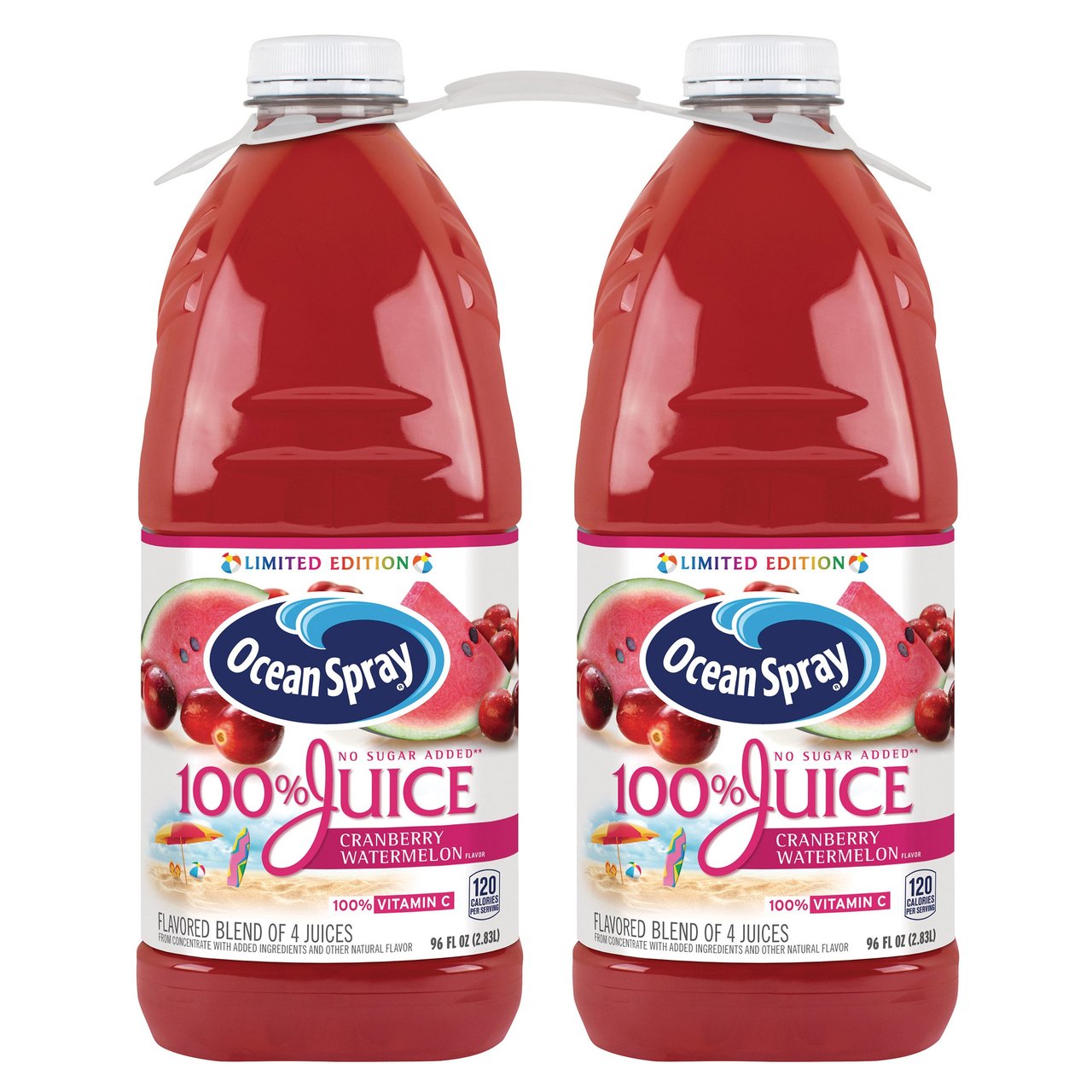Ocean Spray Cran Watermelon 100% Juice, 2 x 96 fl oz (6 qts) - Image 1