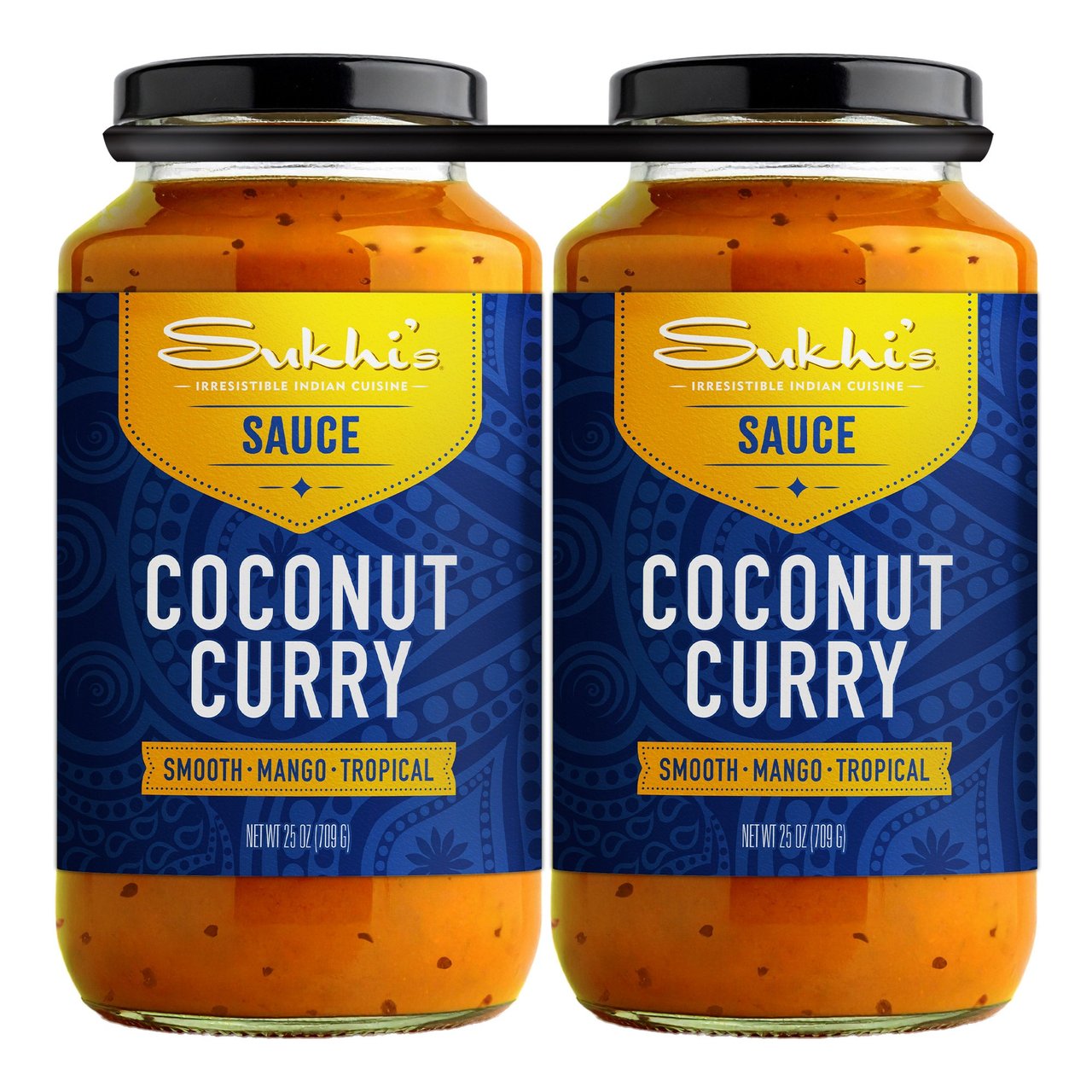 SUKHI'S SAUCE COCONUT CURRY 2 PACK 25 OUNCES EACH - Image 1
