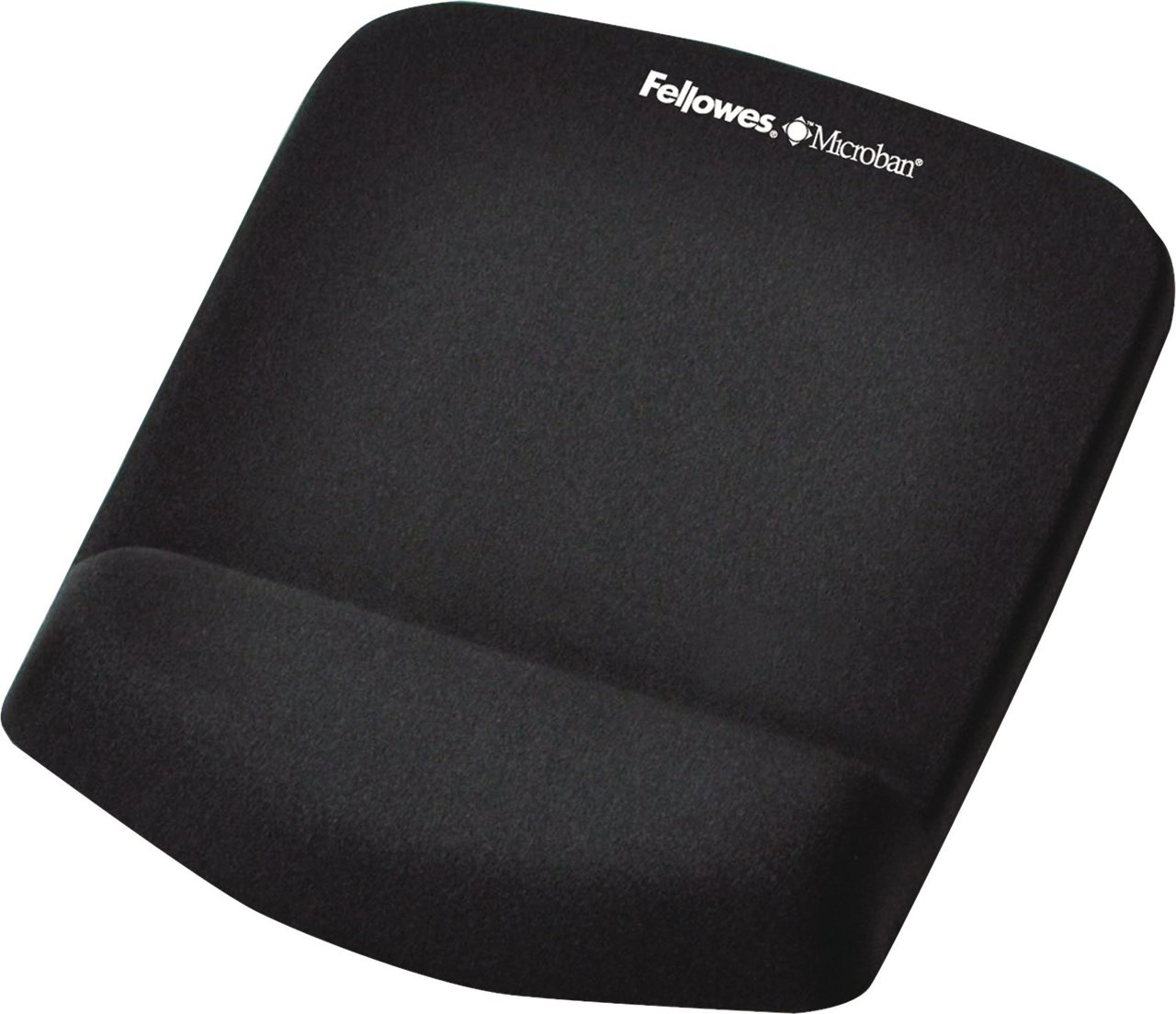Fellowes PlushTouch Mouse Pad with Wrist Rest, Black (9252001)