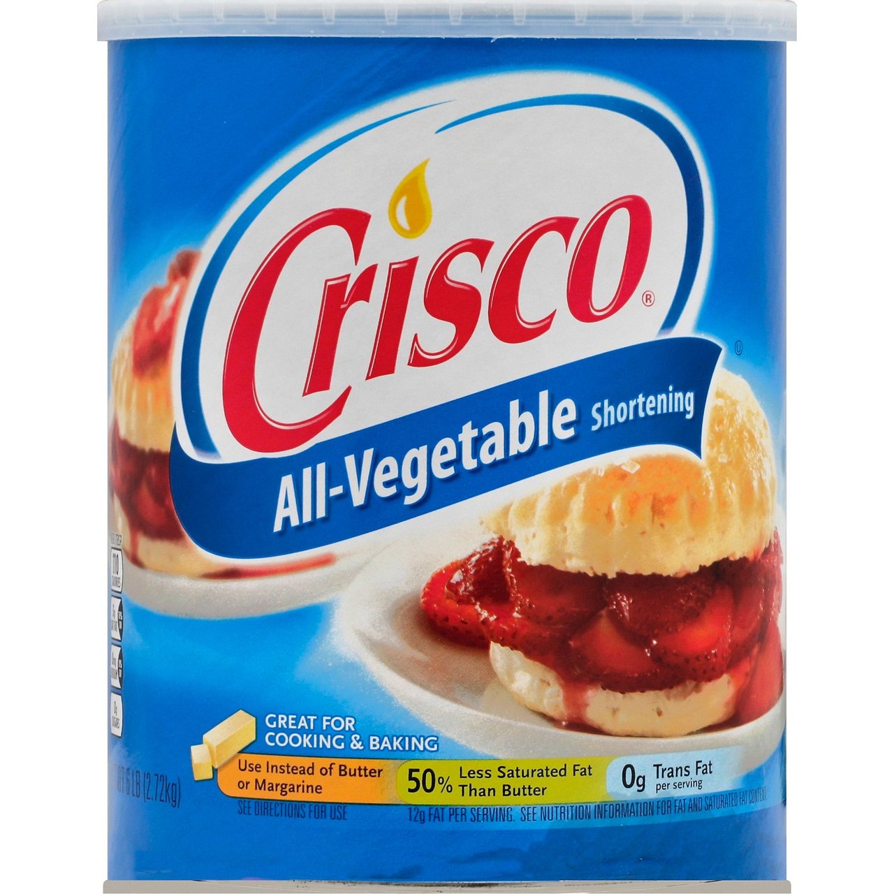 Crisco All-Vegetable Shortening, 6 lbs - Image 1