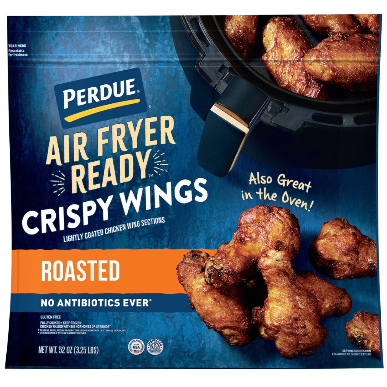 Perdue Air Fryer Ready Crispy Wings 3.25 Pound Bag - Image 1