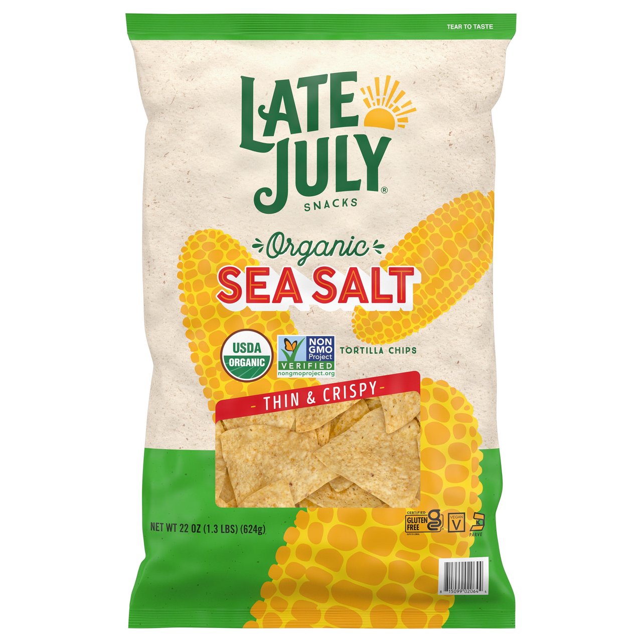 LATE JULY TORTILLA CHIPS 22 OZ - Image 1