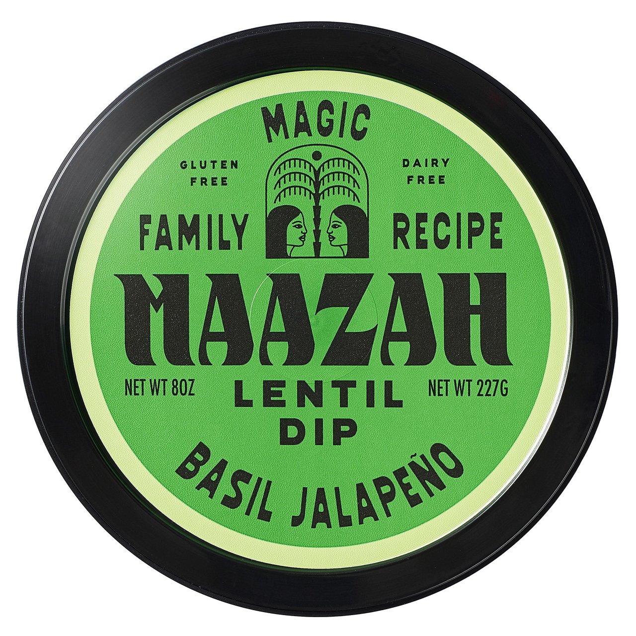 MAAZAH LENTIL DIP BASIL JALAPENO 8 OUNCE CONTAINER - Image 1