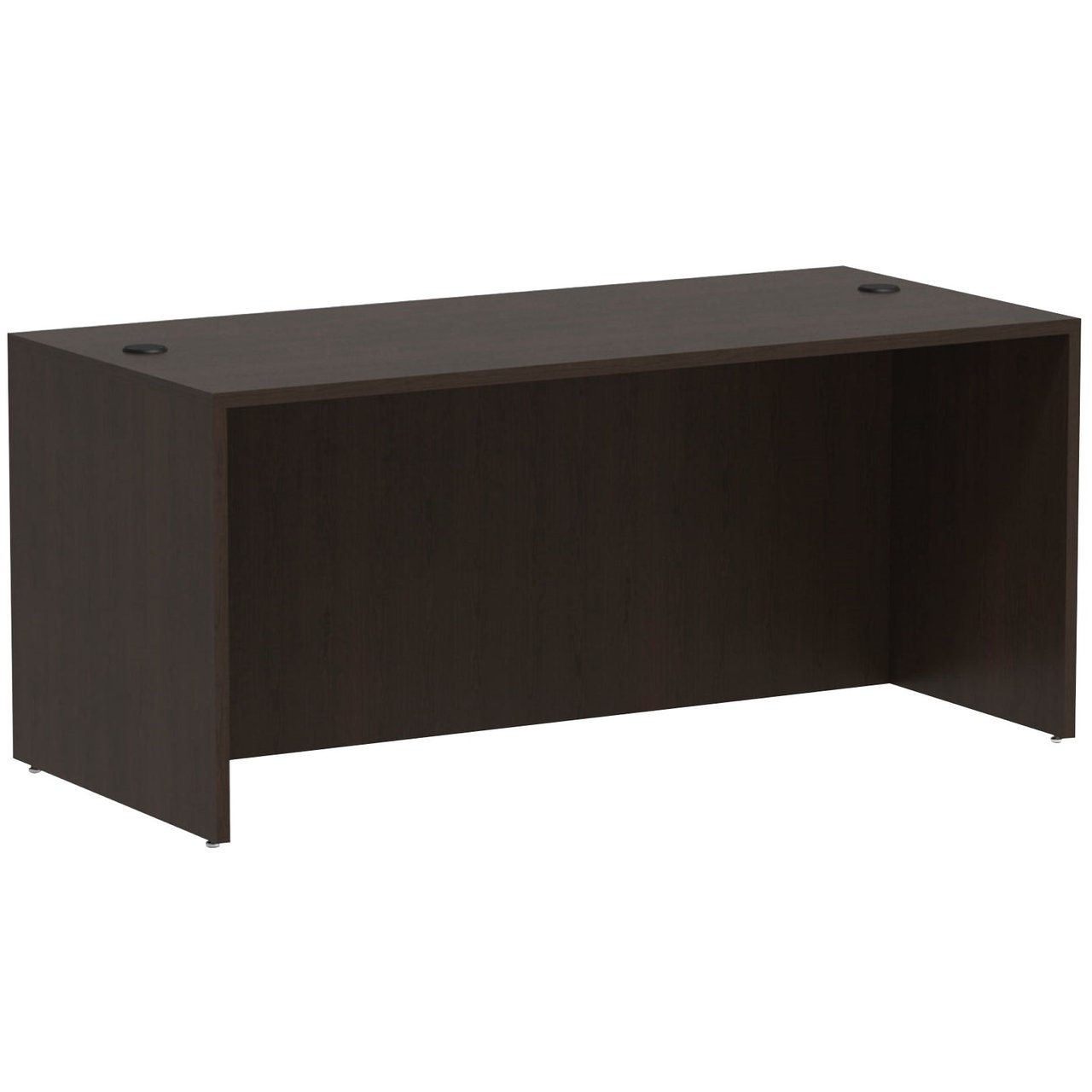 Alera Valencia Series 65" Straight Front Desk Shell, Espresso - Image 1