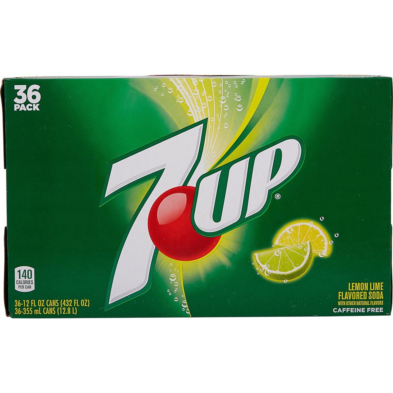 7UP Lemon Lime Soda, 12 fl oz, 36 Pack