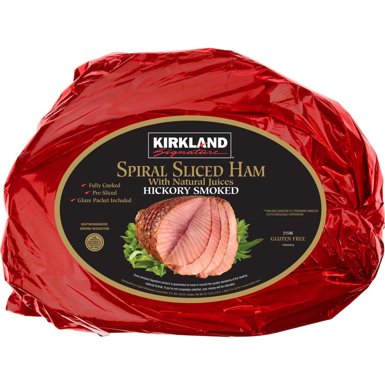 Kirkland Signature Spiral Sliced Ham, Hickory Smoked, Price Per Lb