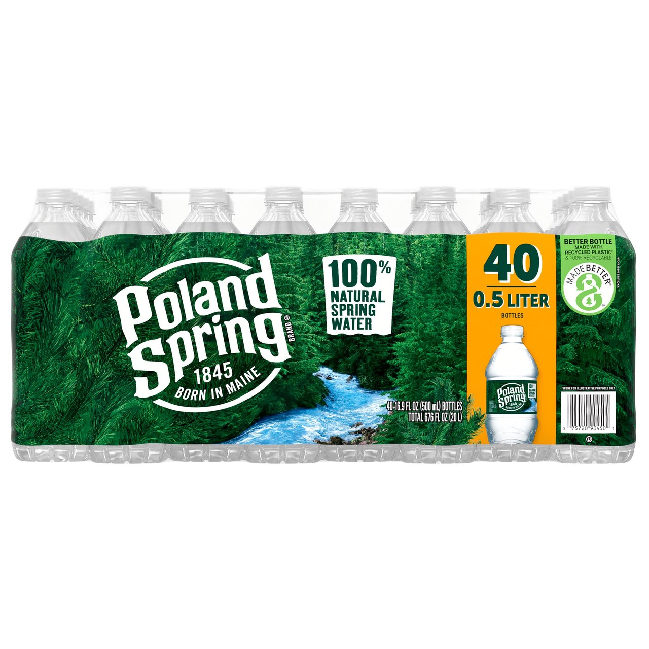 Poland Spring Spring Water 40/16.9 oz (21.125 qts) - Image 1