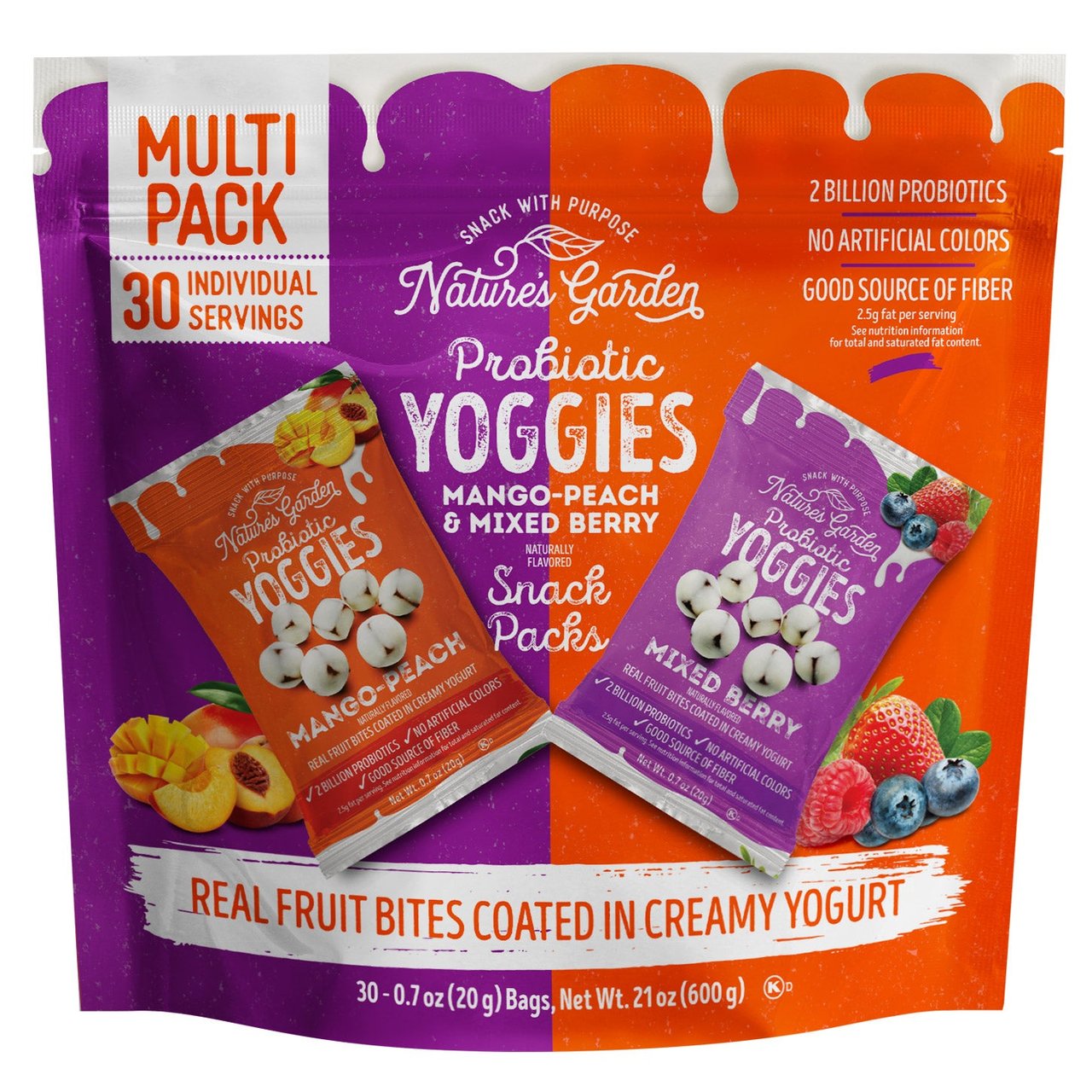 NATURE'S GARDEN PROBIOTIC YOGGIES VRTY 30/.7 OZ - Image 1