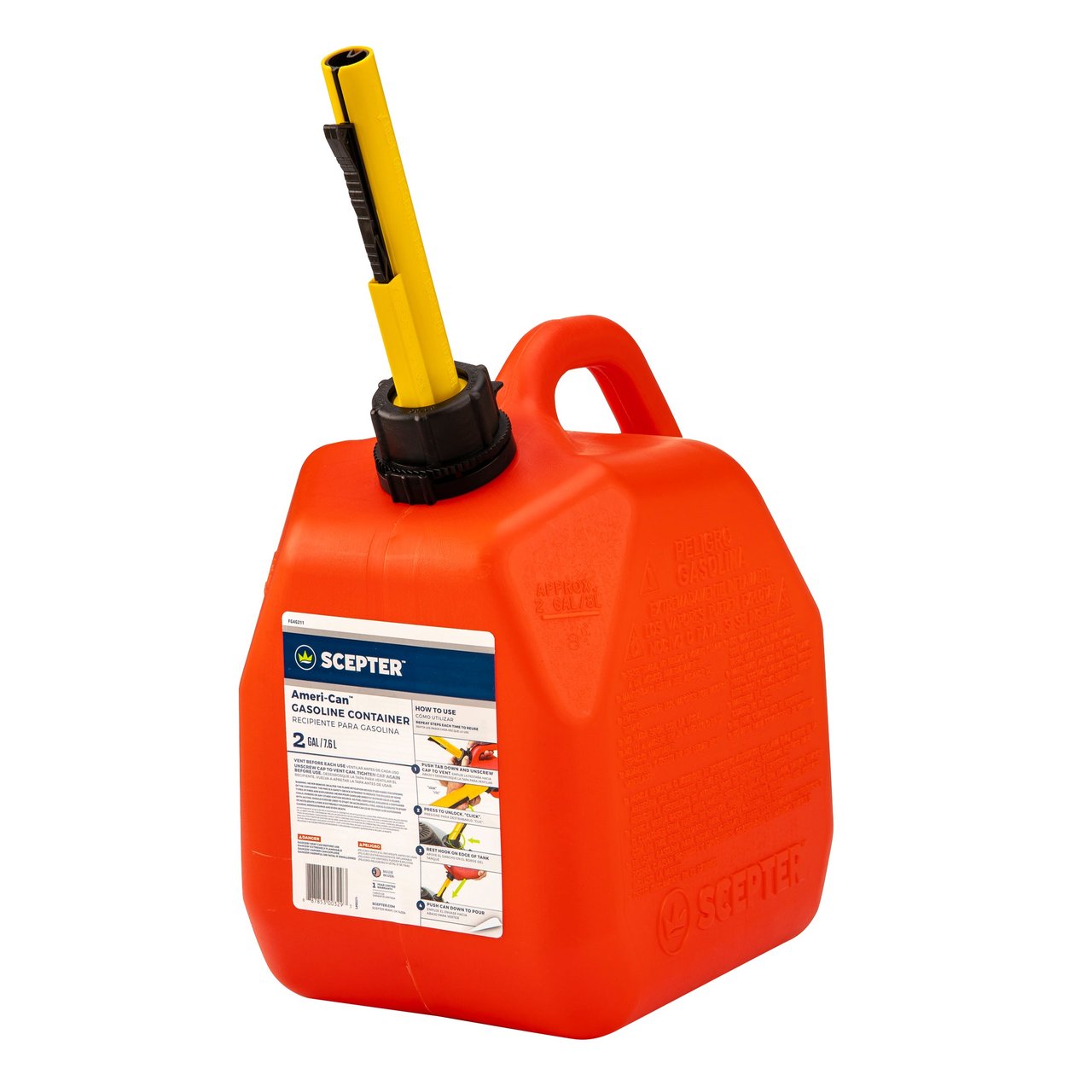 Ameri-Can 2 Gallon Gas Can, 4-Pack