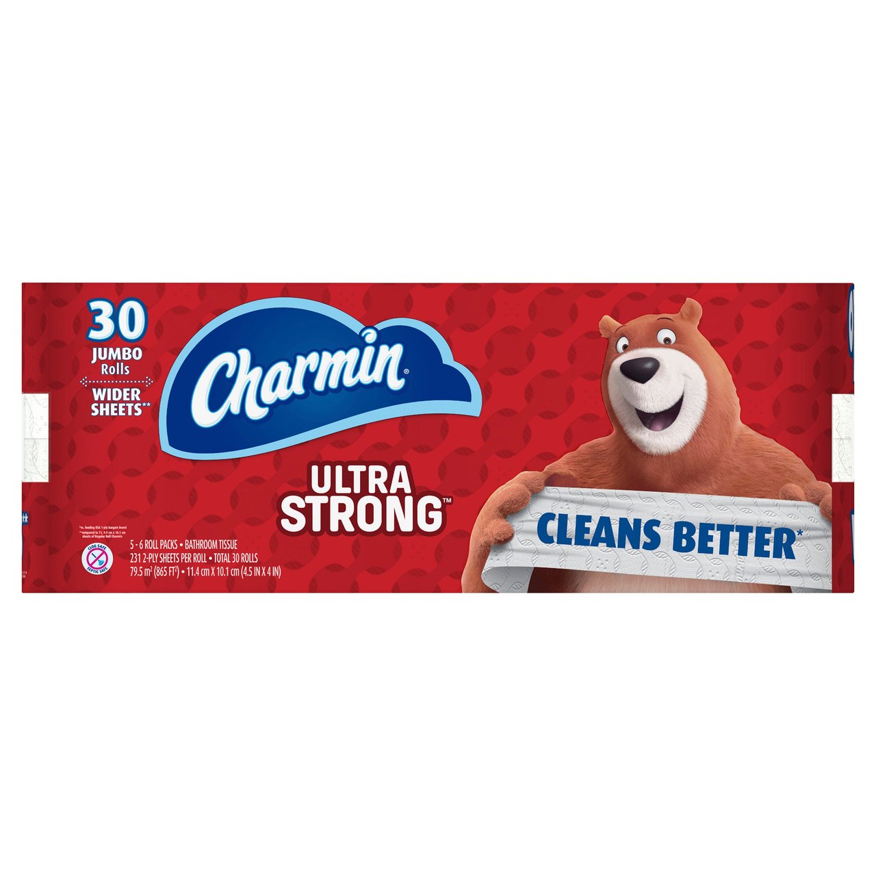 Charmin Ultra Strong 30 Rolls x 231 Sheets - Image 1