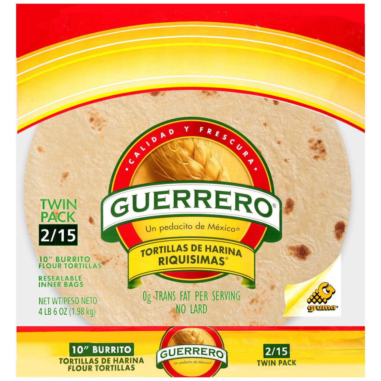 Guerrero 10" Flour Tortillas 30 CT 70 oz - Image 1
