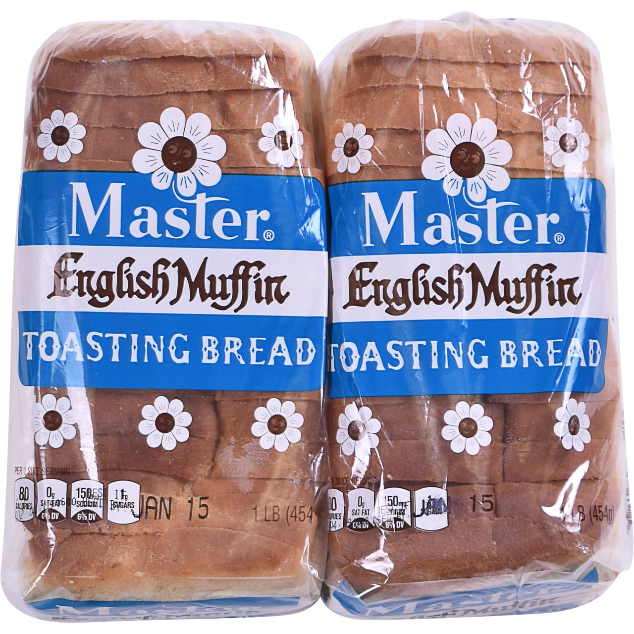Master English Muffin Toasting Bread, 2/16 oz Loaves