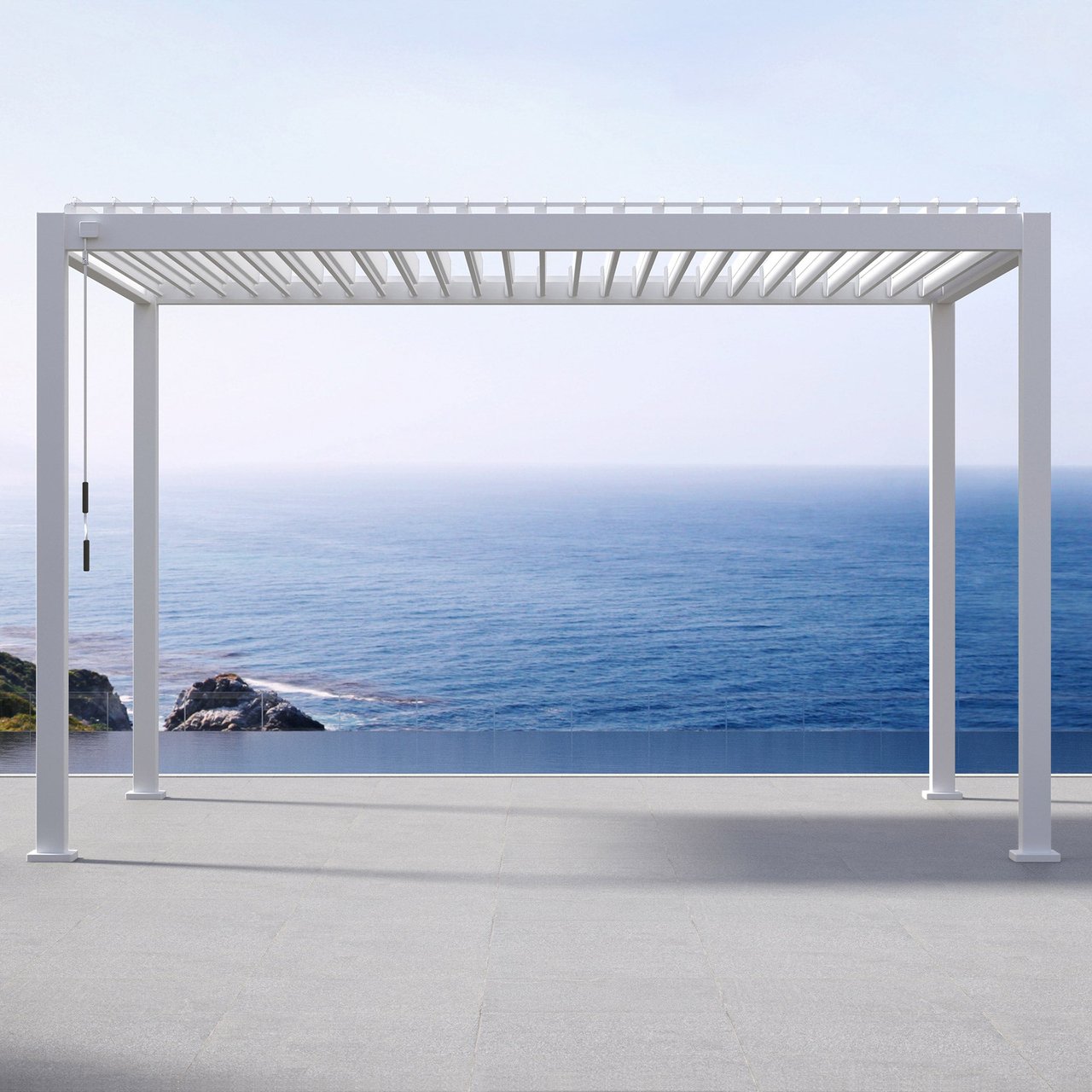 MIRADOR 10X13 PERGOLA WHITE - Image 1