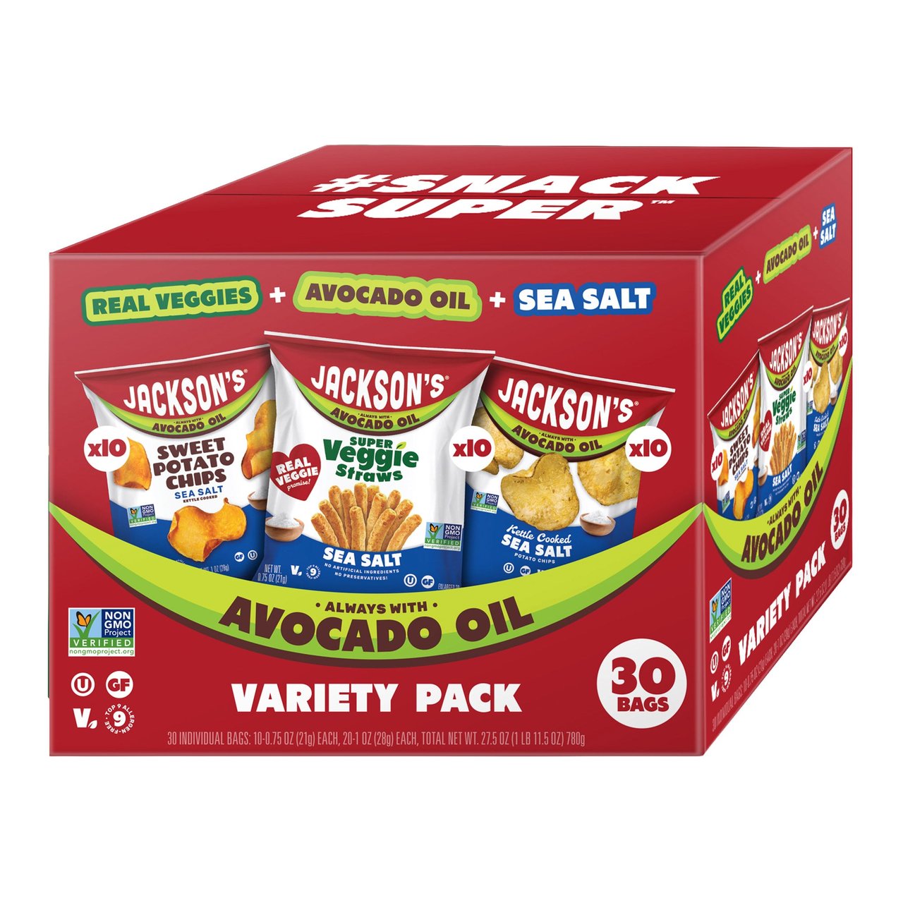 Jackson's Sea Salt Variety Pack 27.5 oz (1.71 lbs) - Image 1